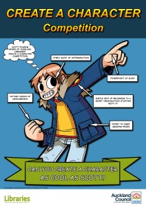 Auckland Libraries Create a Character Competition featuring Scott Pilgrim