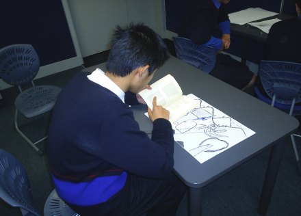 Comic book learning in action at Alfriston College