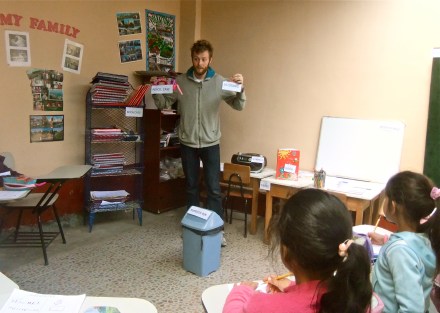 Matt teaching elementary school in Peru
