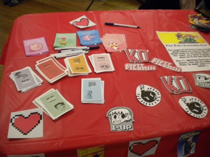 Scott Pilgrim materials from a Bookmans Valentine's Date Night