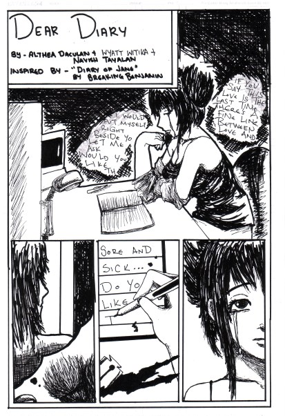Comic by Althea Daculan, a student at Alfriston College, Auckland, New Zealand