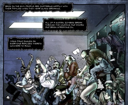 Panel from Zombie Pandemic comic, CDC Panel from Zombie Pandemic comic, CDC