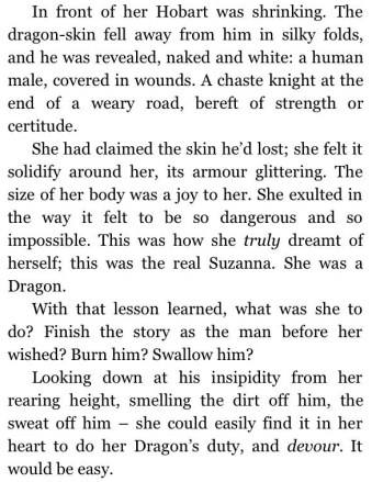 Suzanna becomes the Dragon in WEAVEWORLD