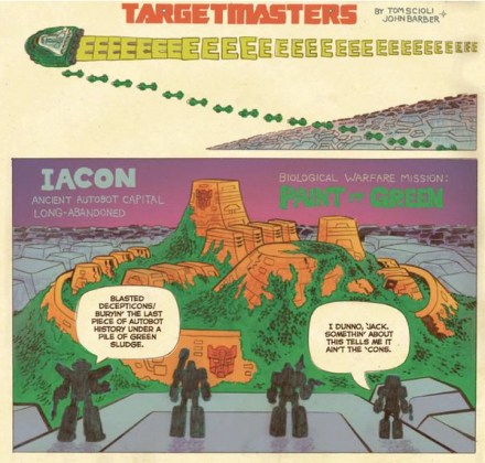 Art from Tom Scioli and John Barber's TRANSFORMERS VS GI JOE