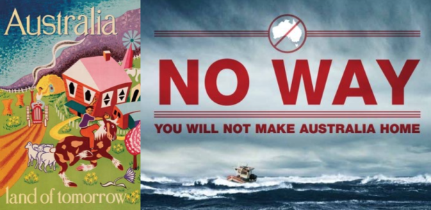 Australian migration posters from the mid 20th century and early 21st century