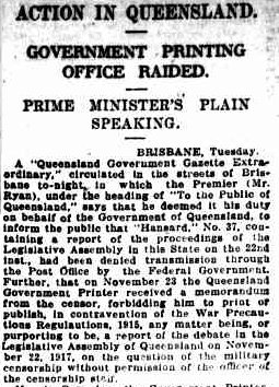 Sydney Morning Herald, 28 Nov 1917