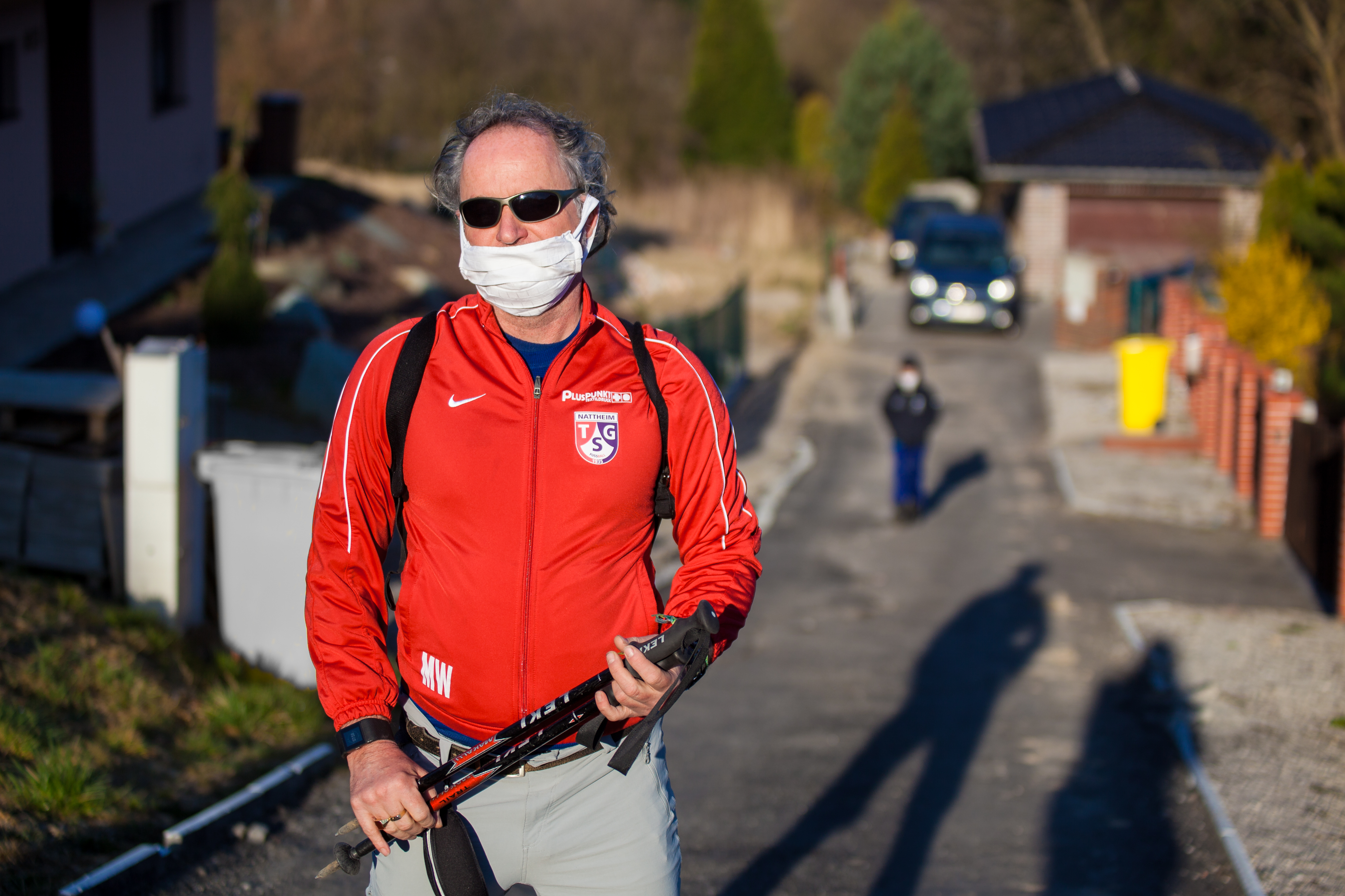 Man with protective mask